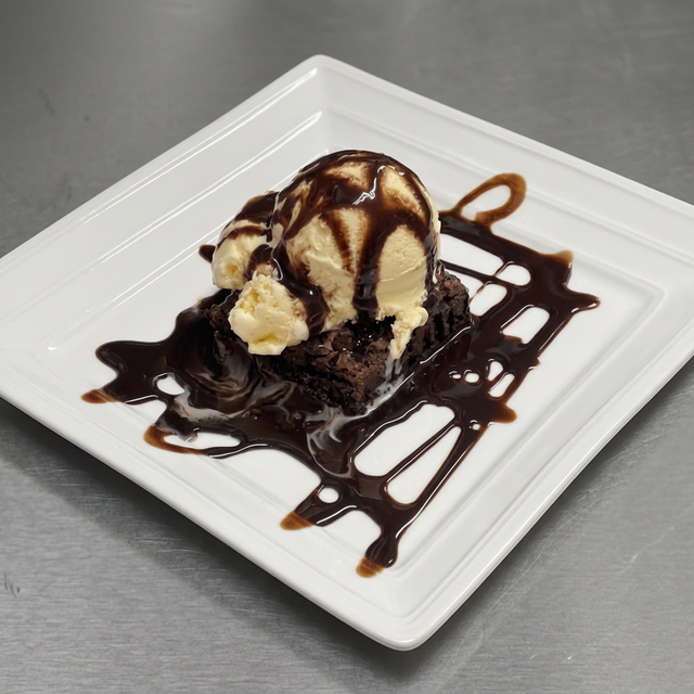 Brownie a la Mode.
